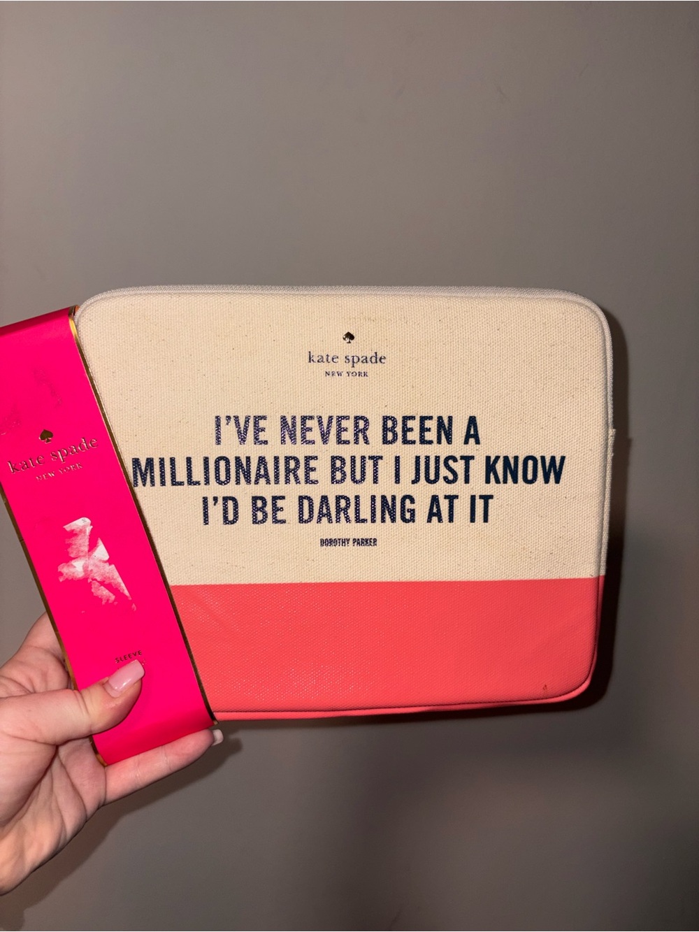 Kate Spade I’ve Never Been A Millionaire IPad Cover 8x10